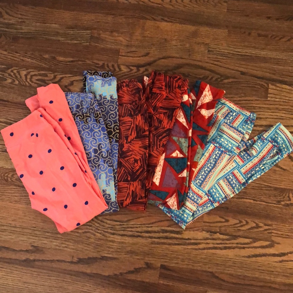 Set of 5 LuLaRoe OS Leggings